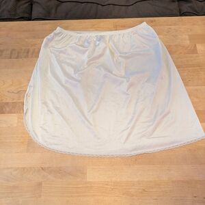 Vintage Cream Half Slip Skirt